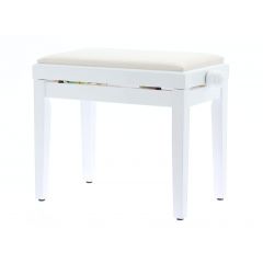 Quiklok PB/010WH - Banquette deluxe en bois - Blanc brillant - Assise velours - Vue 2